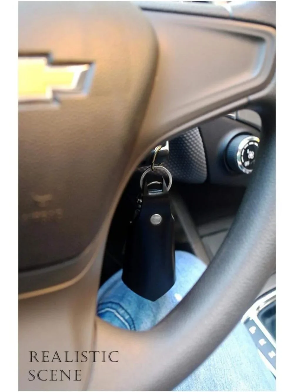 Leather Bat Keychain for Men & Women | Stylish Car Key Fob Holder, Dark Brown